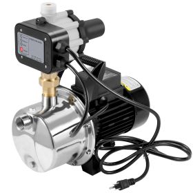 VEVOR Shallow Well Pump Portable Jet Pump w/ Auto Controller 1.5HP 1200GPH 164ft