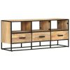 TV Stand 43.3"x11.8"x17.7" Rough Mango Wood