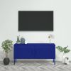 TV Stand Navy Blue 41.3"x13.8"x19.7" Steel