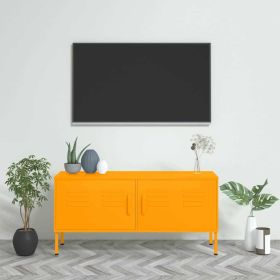 TV Stand Mustard Yellow 41.3"x13.8"x19.7" Steel