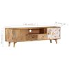 TV Stand 55.1"x11.8"x15.7" Solid Wood Mango