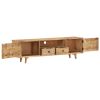 TV Stand 55.1"x11.8"x15.7" Solid Wood Mango