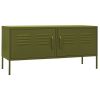 TV Stand Olive Green 41.3"x13.8"x19.7" Steel