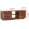 TV Stand 47.2"x11.8"x15.7" Solid Wood Sheesham