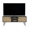 Tv Stand B Magness, Living Room, Black / Macadamia