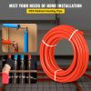 VEVOR 1000Ft PEX Tubing Pipe 1/2" PEX Tubing Oxygen Barrier Radiant Floor PEX Pipe Radiant Heat Floor Heating Plumbing Cold and Hot Water Tubing