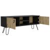 Tv Stand B Magness, Living Room, Black / Macadamia