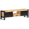 TV Stand 55.1"x11.8"x15.7" Rough Mango Wood