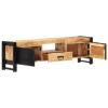 TV Stand 55.1"x11.8"x15.7" Rough Mango Wood