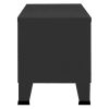 Industrial TV Stand Black 41.3"x13.8"x16.5" Metal