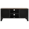 TV Stand Rustic Brown 41.3"x14.2"x18.5" Metal and MDF