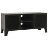 TV Stand Gray 41.3"x14.2"x18.5" Metal and MDF