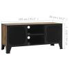 TV Stand Rustic Brown 41.3"x14.2"x18.5" Metal and MDF