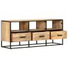 TV Stand 43.3"x11.8"x17.7" Rough Mango Wood