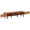 TV Stand 57.1"x13.8"x13.8" Solid Wood Acacia