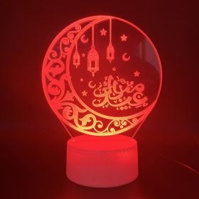 Religious series 3D night light (Option: Red Touch 7 Colors Set)