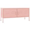 TV Stand Pink 41.3"x13.8"x19.7" Steel